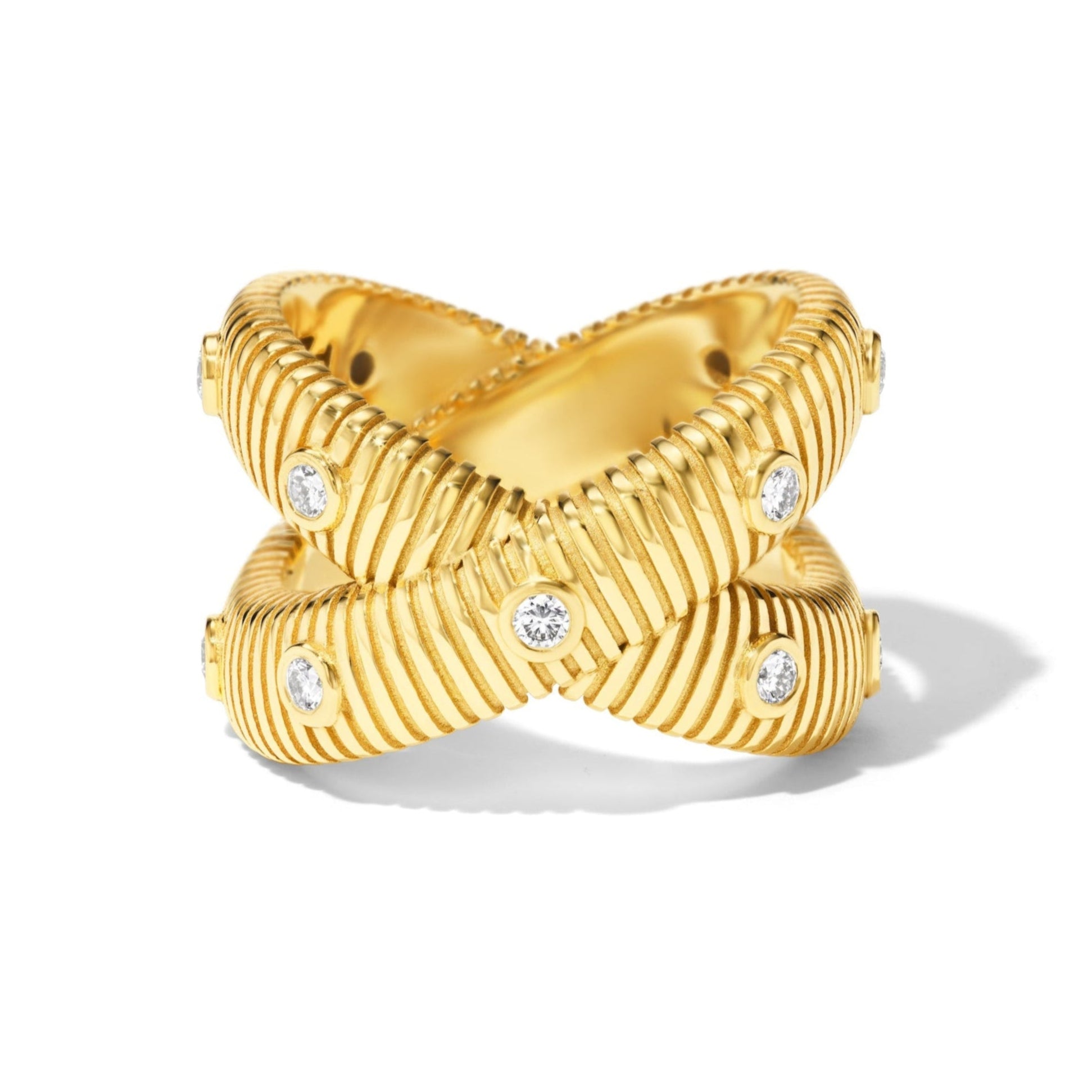 Clio X Ring | 18K Yellow Gold Fine Jewelry – Pamela Zamore