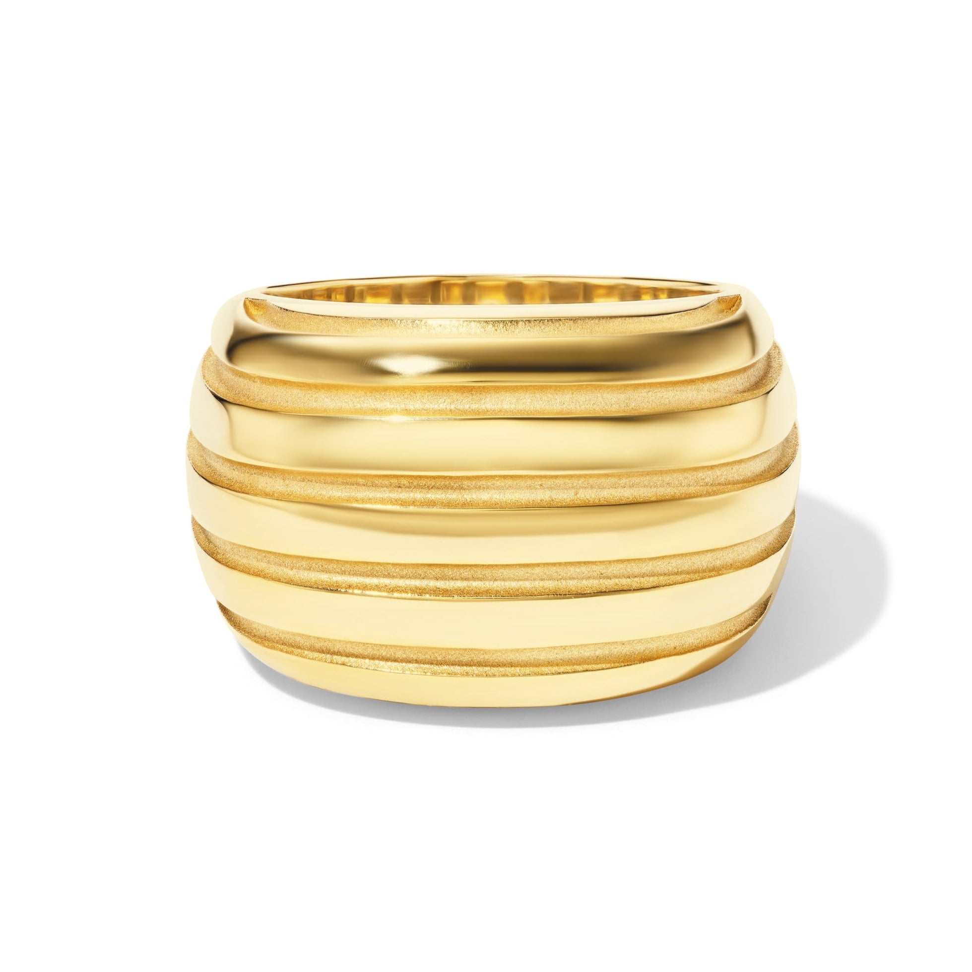 Eos Cross Ridge Ring | 18K Yellow Gold Fine Jewelry – Pamela Zamore